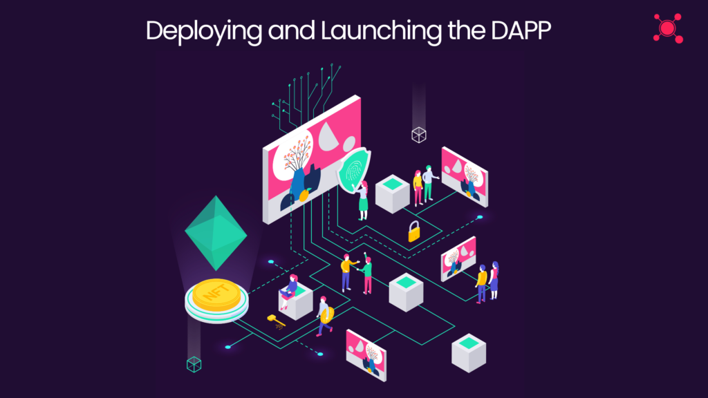 The deployment and launch of the DAPP.